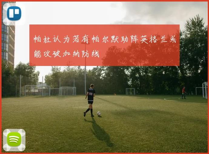 帕杜认为若有帕尔默助阵英格兰或能攻破加纳防线